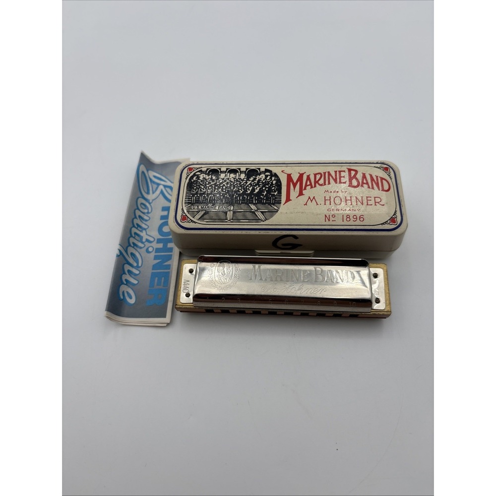 Vintage Hohner Marine Band 1896 Harmonica  Hand Made In Germany